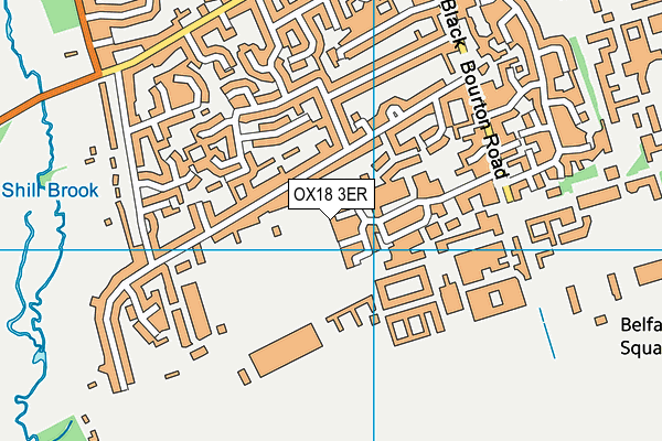OX18 3ER map - OS VectorMap District (Ordnance Survey) OX18 3ER map - OS VectorMap District (Ordnance Survey)