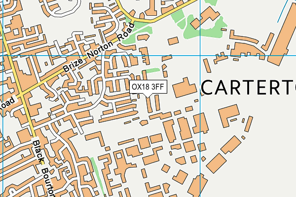 OX18 3FF map - OS VectorMap District (Ordnance Survey) OX18 3FF map - OS VectorMap District (Ordnance Survey)