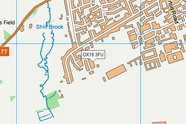 OX18 3FU map - OS VectorMap District (Ordnance Survey) OX18 3FU map - OS VectorMap District (Ordnance Survey)