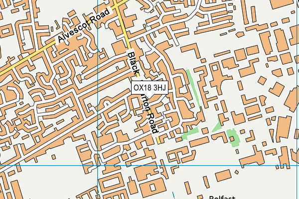 OX18 3HJ map - OS VectorMap District (Ordnance Survey) OX18 3HJ map - OS VectorMap District (Ordnance Survey)