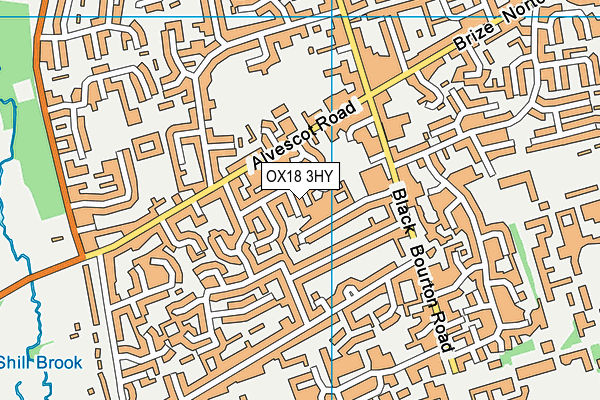 OX18 3HY map - OS VectorMap District (Ordnance Survey) OX18 3HY map - OS VectorMap District (Ordnance Survey)