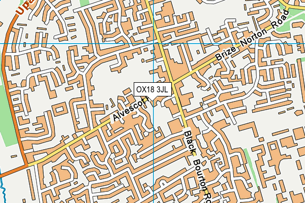 OX18 3JL map - OS VectorMap District (Ordnance Survey) OX18 3JL map - OS VectorMap District (Ordnance Survey)