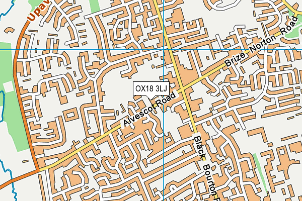 OX18 3LJ map - OS VectorMap District (Ordnance Survey) OX18 3LJ map - OS VectorMap District (Ordnance Survey)
