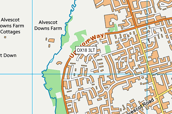 OX18 3LT map - OS VectorMap District (Ordnance Survey) OX18 3LT map - OS VectorMap District (Ordnance Survey)