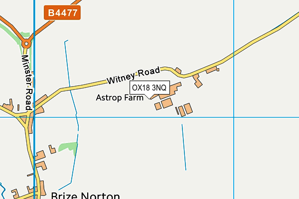 OX18 3NQ map - OS VectorMap District (Ordnance Survey) OX18 3NQ map - OS VectorMap District (Ordnance Survey)