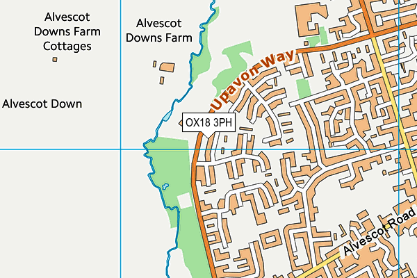 OX18 3PH map - OS VectorMap District (Ordnance Survey) OX18 3PH map - OS VectorMap District (Ordnance Survey)
