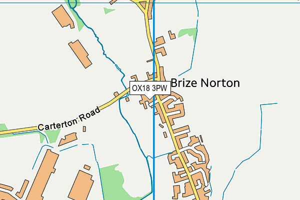 OX18 3PW map - OS VectorMap District (Ordnance Survey) OX18 3PW map - OS VectorMap District (Ordnance Survey)