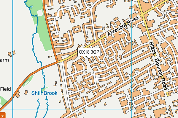 OX18 3QP map - OS VectorMap District (Ordnance Survey) OX18 3QP map - OS VectorMap District (Ordnance Survey)