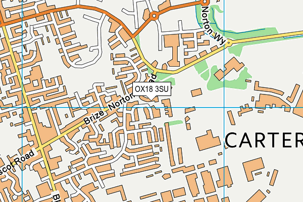OX18 3SU map - OS VectorMap District (Ordnance Survey) OX18 3SU map - OS VectorMap District (Ordnance Survey)