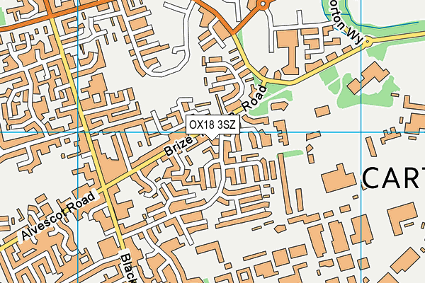 OX18 3SZ map - OS VectorMap District (Ordnance Survey) OX18 3SZ map - OS VectorMap District (Ordnance Survey)