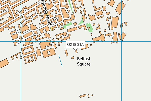 OX18 3TA map - OS VectorMap District (Ordnance Survey) OX18 3TA map - OS VectorMap District (Ordnance Survey)