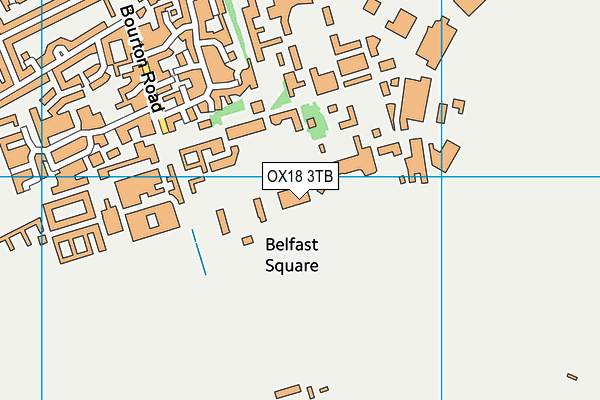OX18 3TB map - OS VectorMap District (Ordnance Survey) OX18 3TB map - OS VectorMap District (Ordnance Survey)
