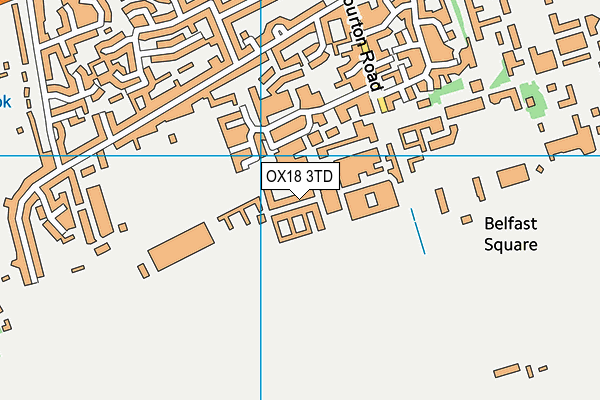 OX18 3TD map - OS VectorMap District (Ordnance Survey) OX18 3TD map - OS VectorMap District (Ordnance Survey)