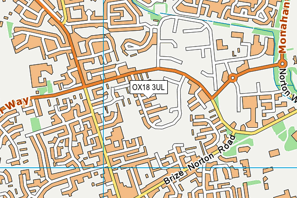 OX18 3UL map - OS VectorMap District (Ordnance Survey) OX18 3UL map - OS VectorMap District (Ordnance Survey)