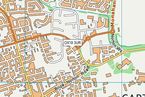OX18 3UR map - OS VectorMap District (Ordnance Survey) OX18 3UR map - OS VectorMap District (Ordnance Survey)
