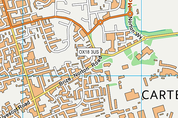 OX18 3US map - OS VectorMap District (Ordnance Survey) OX18 3US map - OS VectorMap District (Ordnance Survey)