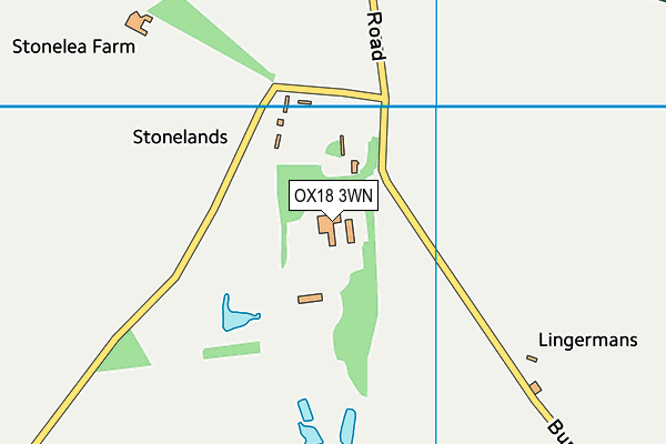 OX18 3WN map - OS VectorMap District (Ordnance Survey) OX18 3WN map - OS VectorMap District (Ordnance Survey)