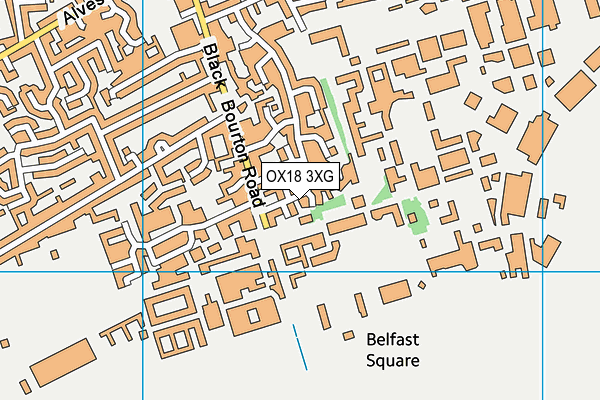 OX18 3XG map - OS VectorMap District (Ordnance Survey) OX18 3XG map - OS VectorMap District (Ordnance Survey)