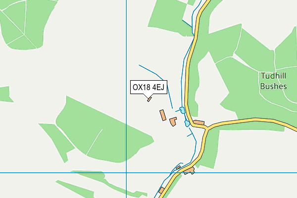OX18 4EJ map - OS VectorMap District (Ordnance Survey) OX18 4EJ map - OS VectorMap District (Ordnance Survey)