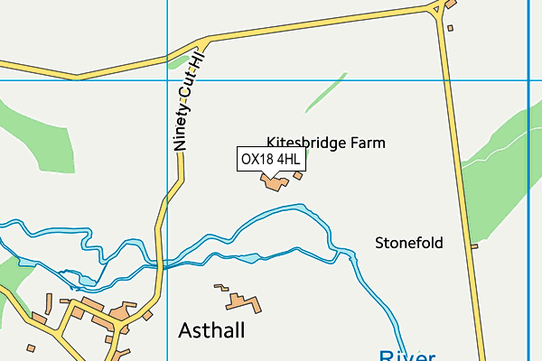 OX18 4HL map - OS VectorMap District (Ordnance Survey) OX18 4HL map - OS VectorMap District (Ordnance Survey)