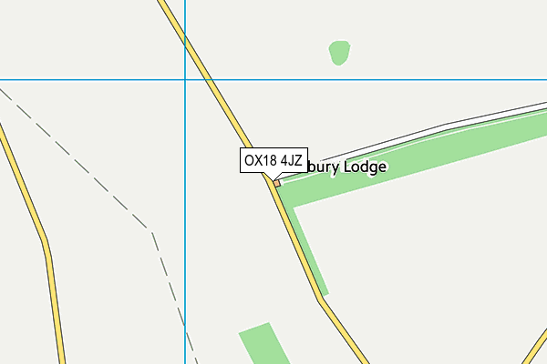 OX18 4JZ map - OS VectorMap District (Ordnance Survey) OX18 4JZ map - OS VectorMap District (Ordnance Survey)