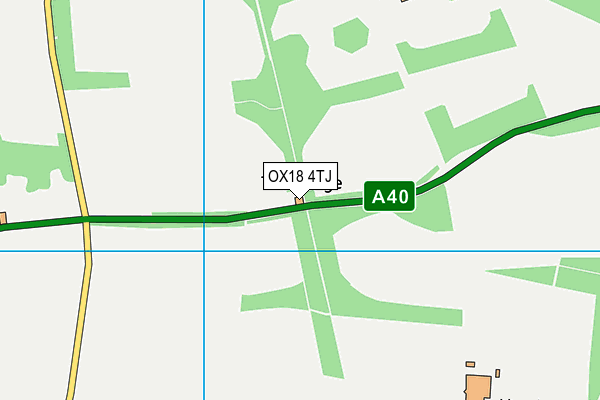 OX18 4TJ map - OS VectorMap District (Ordnance Survey) OX18 4TJ map - OS VectorMap District (Ordnance Survey)