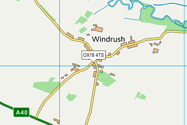 OX18 4TS map - OS VectorMap District (Ordnance Survey) OX18 4TS map - OS VectorMap District (Ordnance Survey)