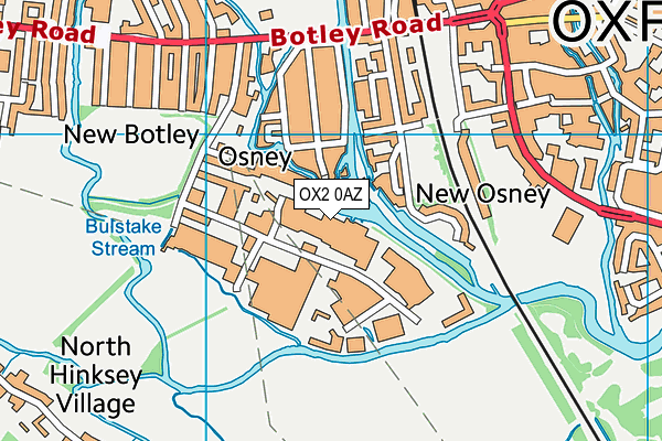 OX2 0AZ map - OS VectorMap District (Ordnance Survey) OX2 0AZ map - OS VectorMap District (Ordnance Survey)