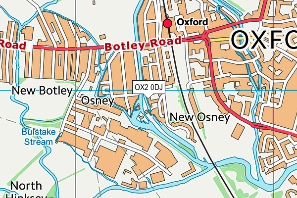 OX2 0DJ map - OS VectorMap District (Ordnance Survey) OX2 0DJ map - OS VectorMap District (Ordnance Survey)