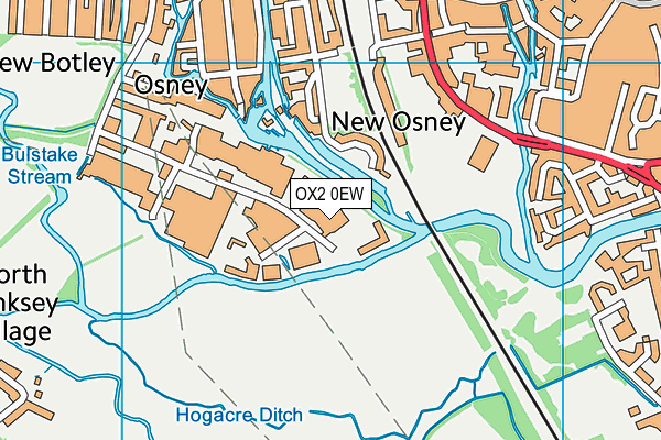 OX2 0EW map - OS VectorMap District (Ordnance Survey) OX2 0EW map - OS VectorMap District (Ordnance Survey)