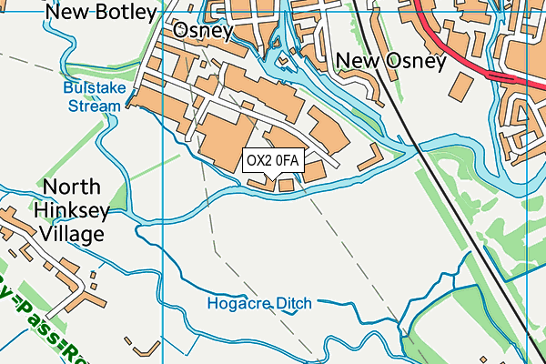 OX2 0FA map - OS VectorMap District (Ordnance Survey) OX2 0FA map - OS VectorMap District (Ordnance Survey)