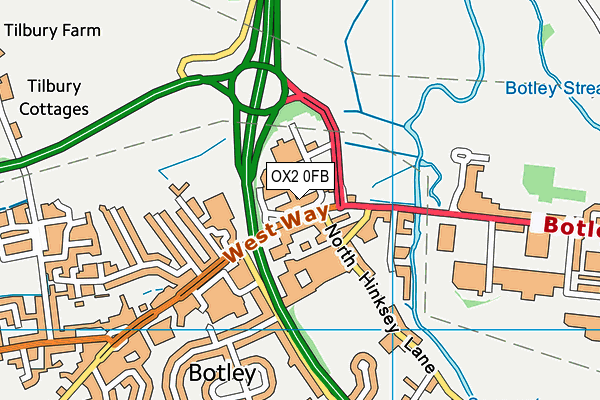 OX2 0FB map - OS VectorMap District (Ordnance Survey) OX2 0FB map - OS VectorMap District (Ordnance Survey)