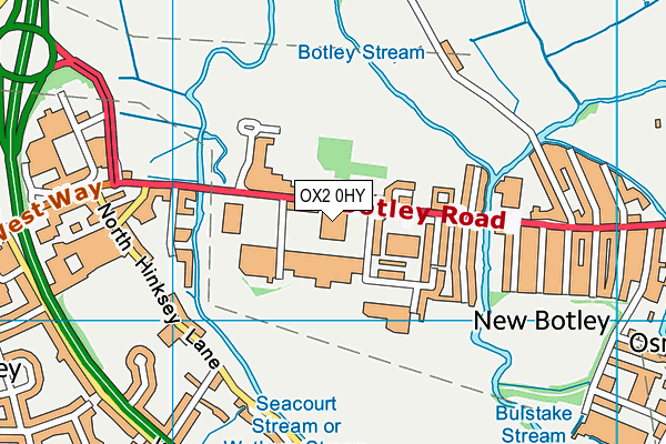 OX2 0HY map - OS VectorMap District (Ordnance Survey)