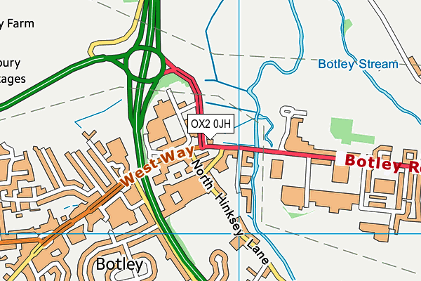 OX2 0JH map - OS VectorMap District (Ordnance Survey) OX2 0JH map - OS VectorMap District (Ordnance Survey)