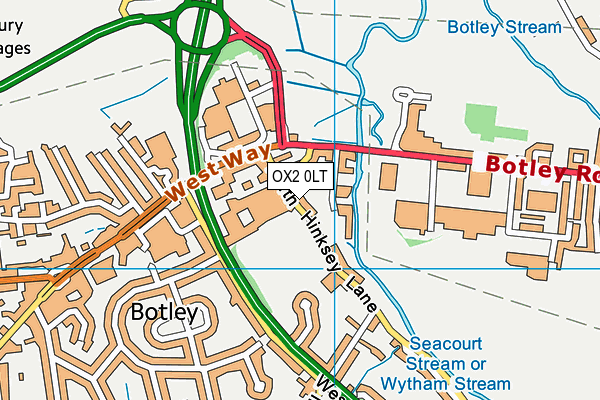 OX2 0LT map - OS VectorMap District (Ordnance Survey) OX2 0LT map - OS VectorMap District (Ordnance Survey)