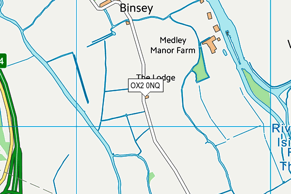 OX2 0NQ map - OS VectorMap District (Ordnance Survey) OX2 0NQ map - OS VectorMap District (Ordnance Survey)