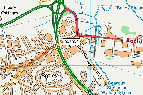 OX2 0NR map - OS VectorMap District (Ordnance Survey)