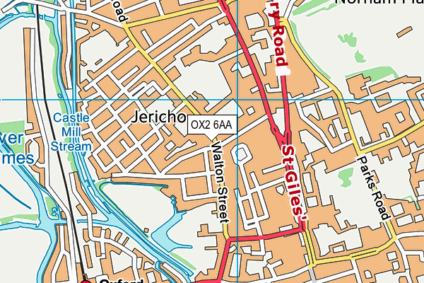 OX2 6AA map - OS VectorMap District (Ordnance Survey) OX2 6AA map - OS VectorMap District (Ordnance Survey)