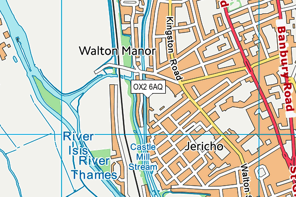 OX2 6AQ map - OS VectorMap District (Ordnance Survey) OX2 6AQ map - OS VectorMap District (Ordnance Survey)