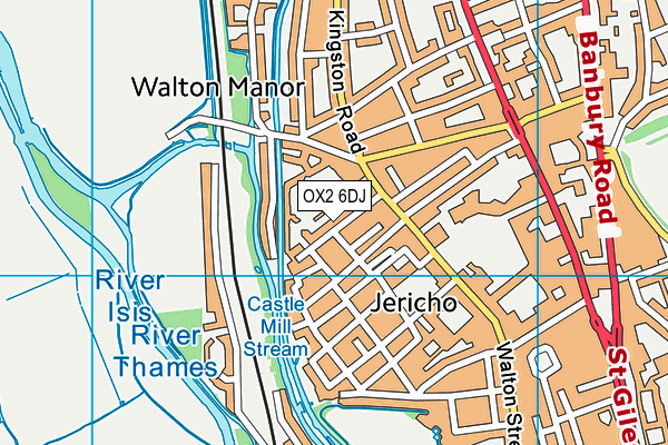 OX2 6DJ map - OS VectorMap District (Ordnance Survey) OX2 6DJ map - OS VectorMap District (Ordnance Survey)