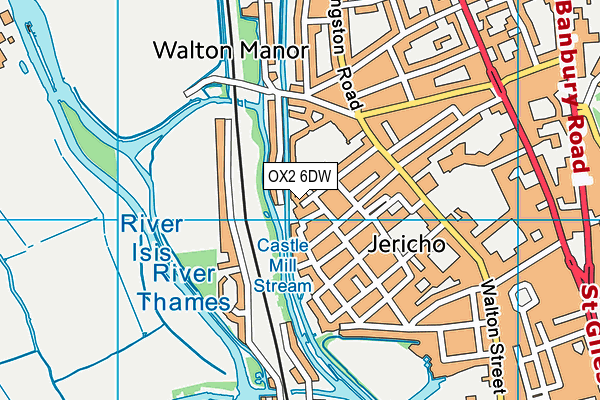 OX2 6DW map - OS VectorMap District (Ordnance Survey) OX2 6DW map - OS VectorMap District (Ordnance Survey)