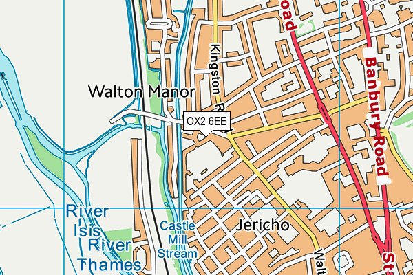 OX2 6EE map - OS VectorMap District (Ordnance Survey) OX2 6EE map - OS VectorMap District (Ordnance Survey)