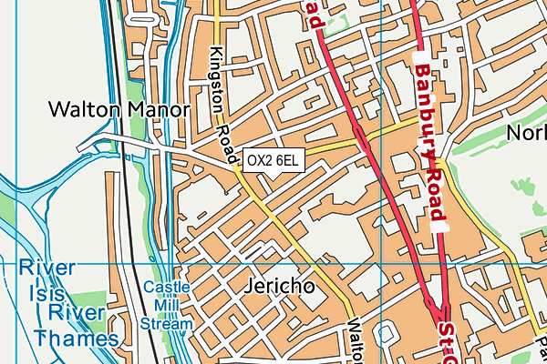 OX2 6EL map - OS VectorMap District (Ordnance Survey) OX2 6EL map - OS VectorMap District (Ordnance Survey)