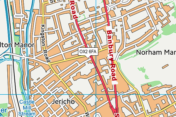 OX2 6FA map - OS VectorMap District (Ordnance Survey) OX2 6FA map - OS VectorMap District (Ordnance Survey)