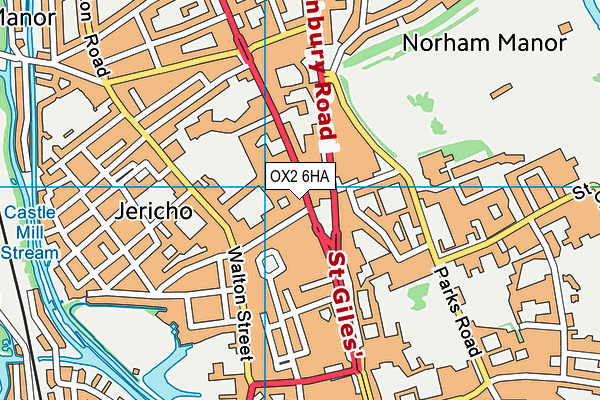 OX2 6HA map - OS VectorMap District (Ordnance Survey) OX2 6HA map - OS VectorMap District (Ordnance Survey)