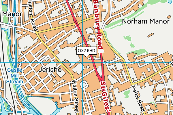 OX2 6HD map - OS VectorMap District (Ordnance Survey) OX2 6HD map - OS VectorMap District (Ordnance Survey)