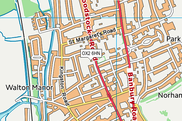 OX2 6HN map - OS VectorMap District (Ordnance Survey) OX2 6HN map - OS VectorMap District (Ordnance Survey)