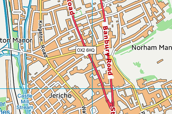 OX2 6HQ map - OS VectorMap District (Ordnance Survey) OX2 6HQ map - OS VectorMap District (Ordnance Survey)