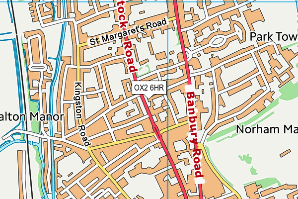 OX2 6HR map - OS VectorMap District (Ordnance Survey) OX2 6HR map - OS VectorMap District (Ordnance Survey)