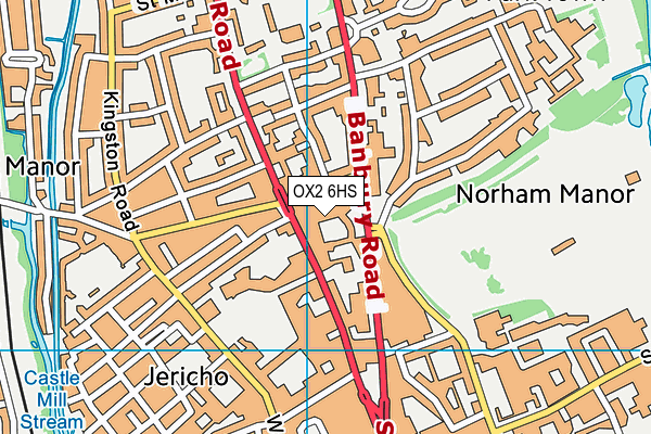 OX2 6HS map - OS VectorMap District (Ordnance Survey) OX2 6HS map - OS VectorMap District (Ordnance Survey)